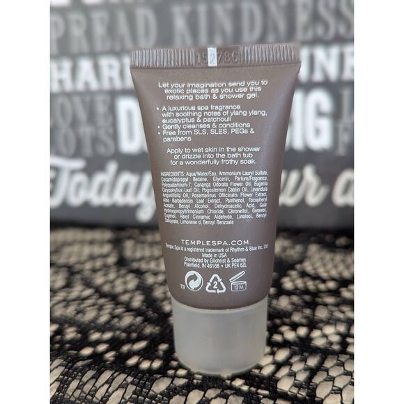 🌈5/$25 TEMPLESPA “La La Lagoon” Bath & Shower Gel (travel size) - Picture 2 of 2